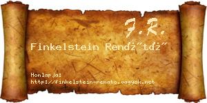 Finkelstein Renátó névjegykártya